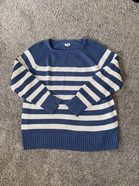 Aerie 100% cotton striped sweater